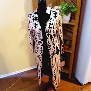 Southern Fried | NWT Sequin Maxi Kimono / Bubblegum Duster - Size Large